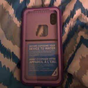 iPhone X lifeproof fre case